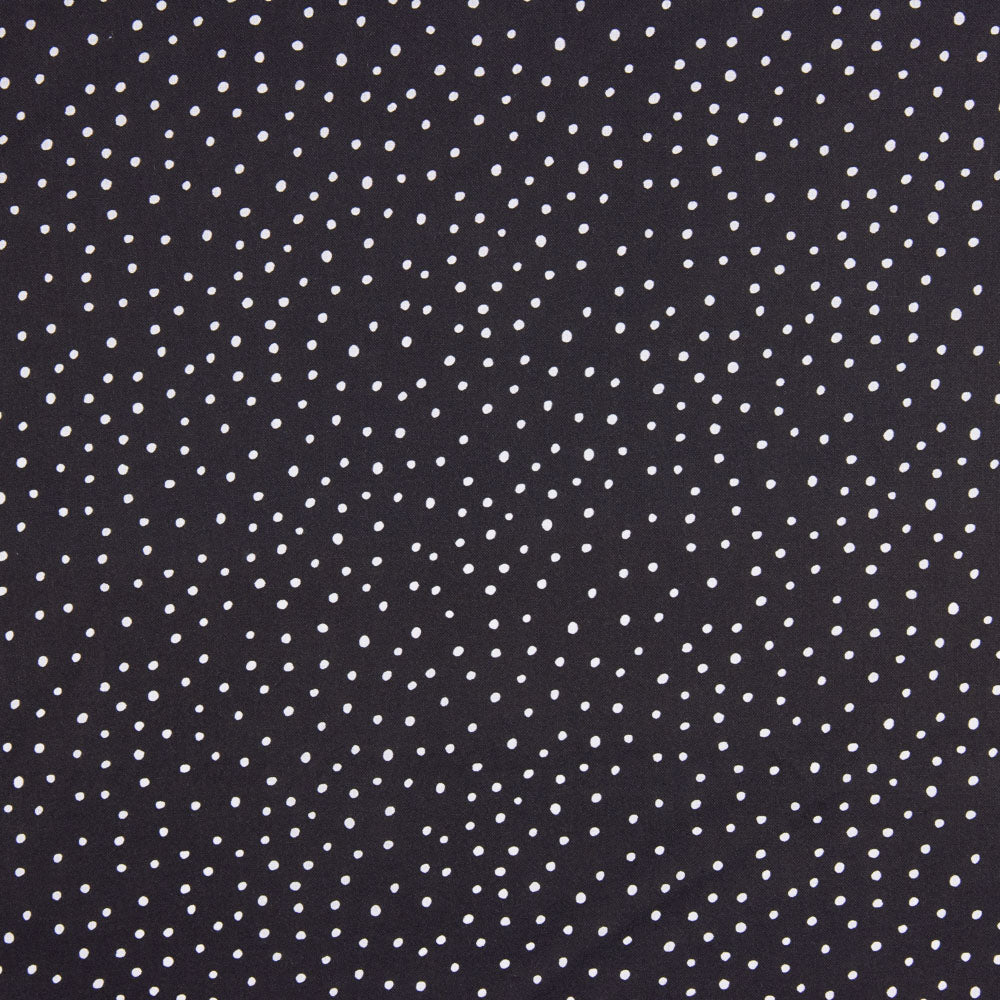 Cotton Poplin Black Polka Dots - Ribes y Casals