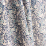 Vintage Blue Paisley Poplin - Ribes y Casals