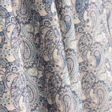 Vintage Blue Paisley Poplin - Ribes y Casals