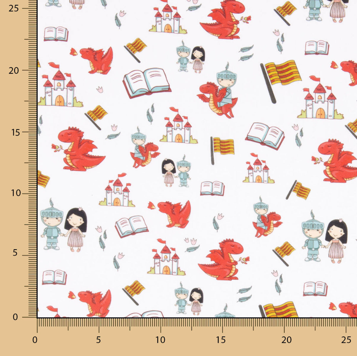 Sant Jordi White Poplin - Ribes y Casals