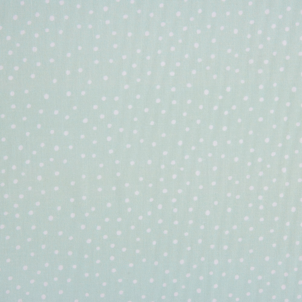 Cotton Poplin Polka Dots Aqua Green - Ribes y Casals