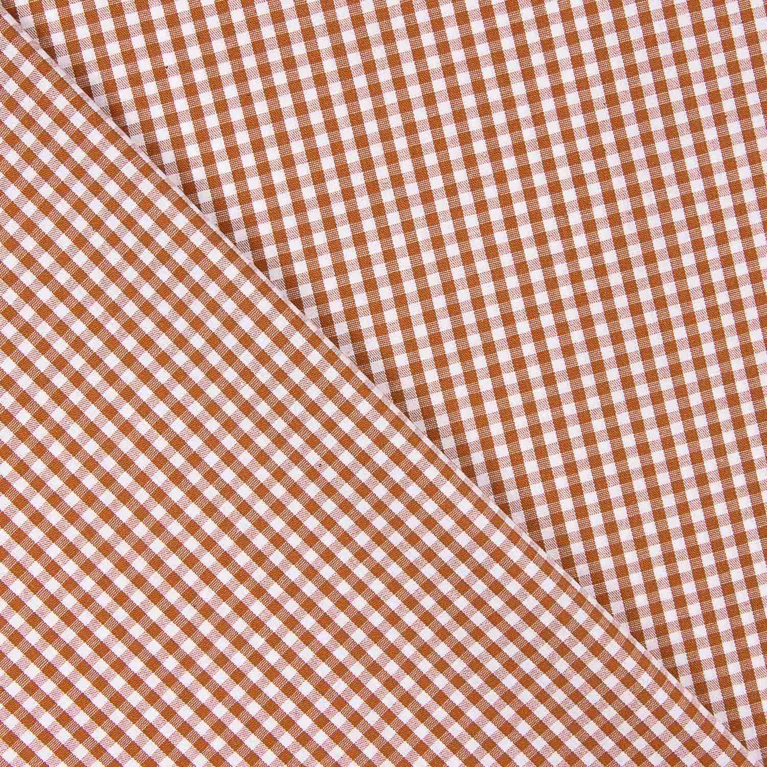 Mini Clay Check Cotton Poplin - Ribes y Casals