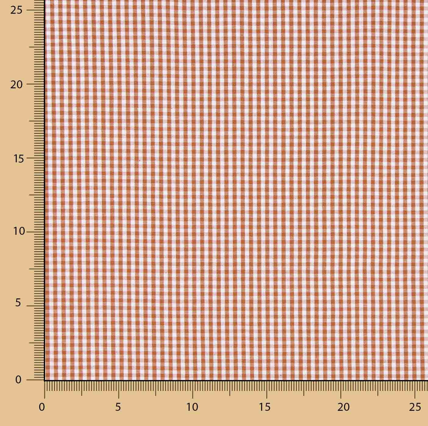 Mini Clay Check Cotton Poplin - Ribes y Casals