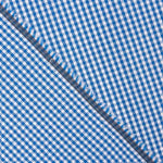 Mini Blue Check Cotton Poplin - Ribes y Casals