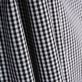 Mini Black Check Cotton Poplin - Ribes y Casals
