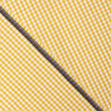 Mini Ochre Checked Cotton Poplin - Ribes y Casals