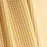 Mini Ochre Checked Cotton Poplin - Ribes y Casals