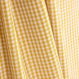 Mini Ochre Checked Cotton Poplin - Ribes y Casals