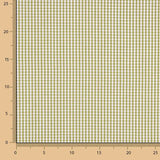 Mini Olive Green Checked Cotton Poplin - Ribes y Casals