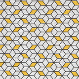 Yellow Cubic Cotton Poplin - Ribes y Casals
