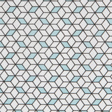 Cubic Blue Cotton Poplin - Ribes y Casals
