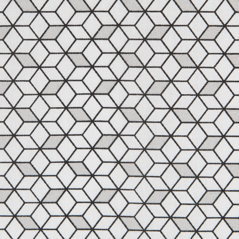 Grey Cubic Cotton Poplin - Ribes y Casals