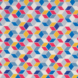 Multicoloured Cubic Cotton Poplin - Ribes y Casals