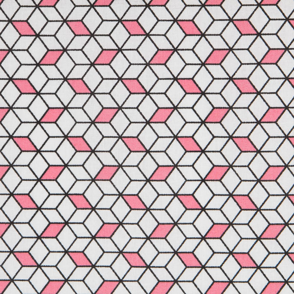Cubic Cotton Poplin  Pink - Ribes y Casals