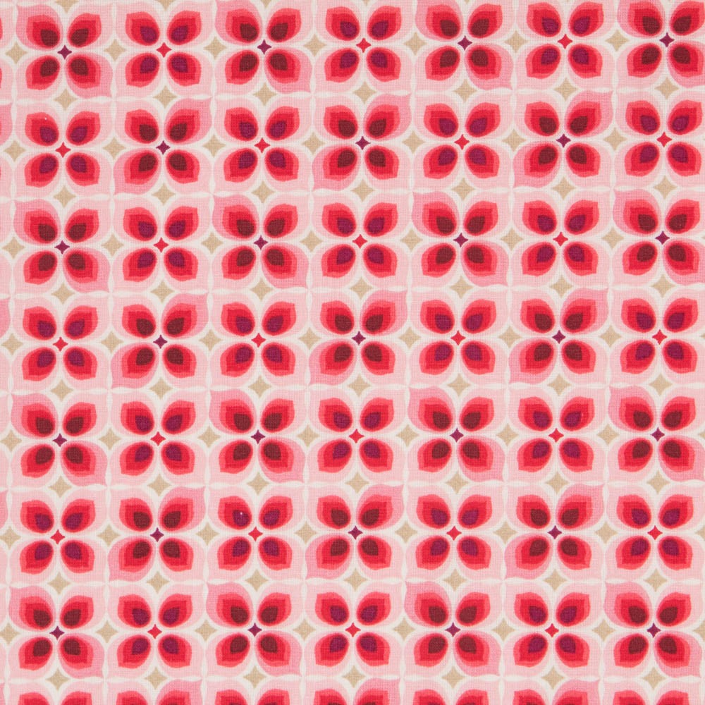 Cotton Poplin  Fuchsia Petals - Ribes y Casals