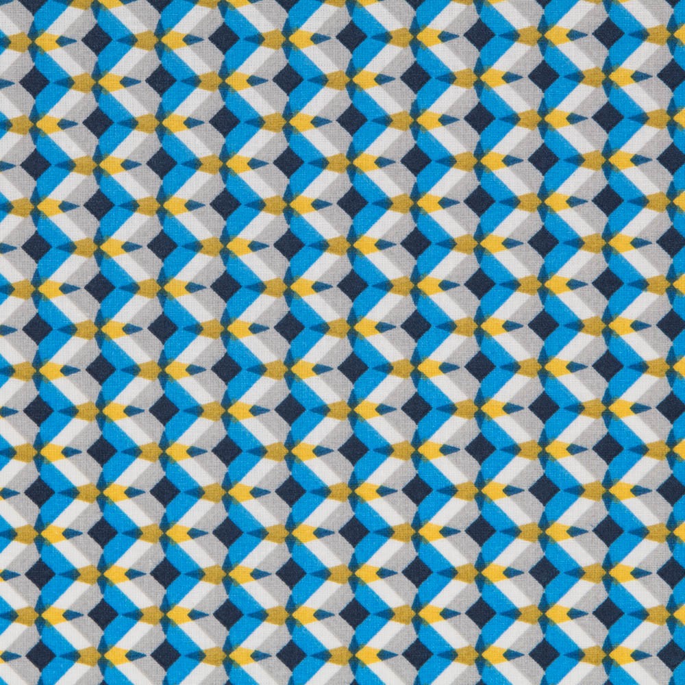 Cotton Poplin Braided Blue - Ribes y Casals
