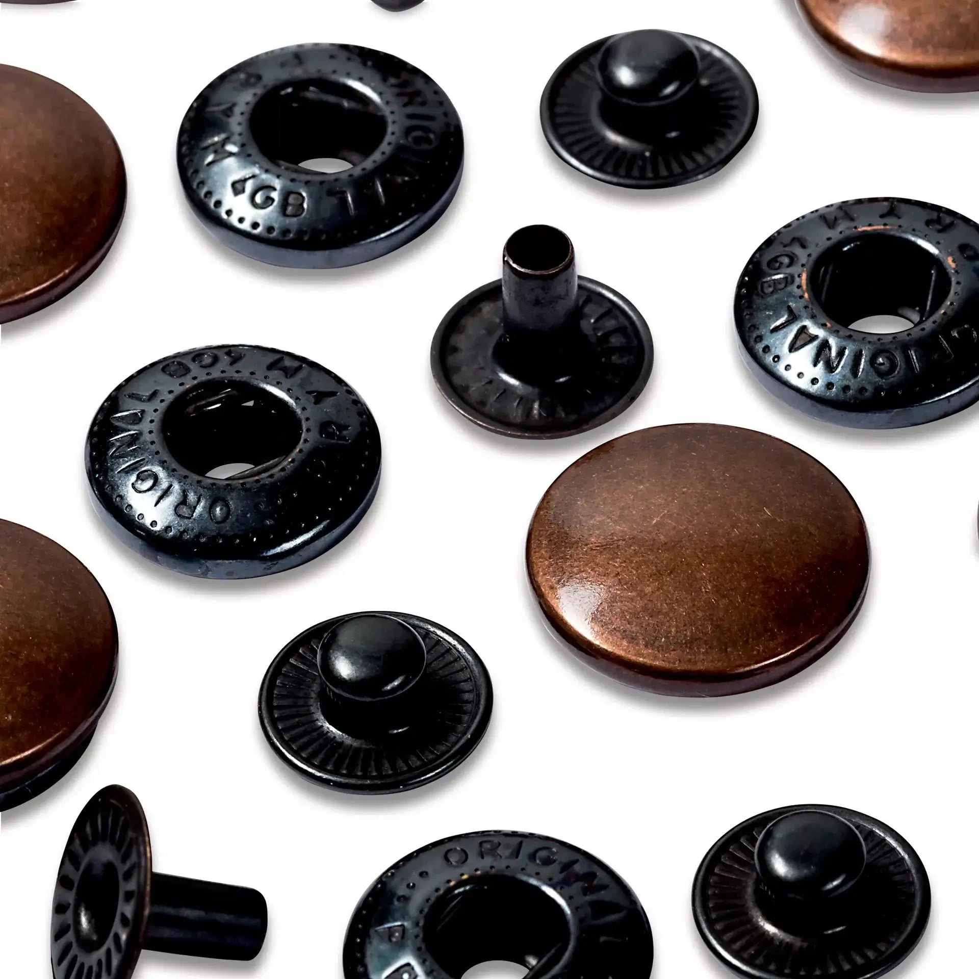 Prym Anorak 15 mm Antique Copper Press Studs - Ribes y Casals
