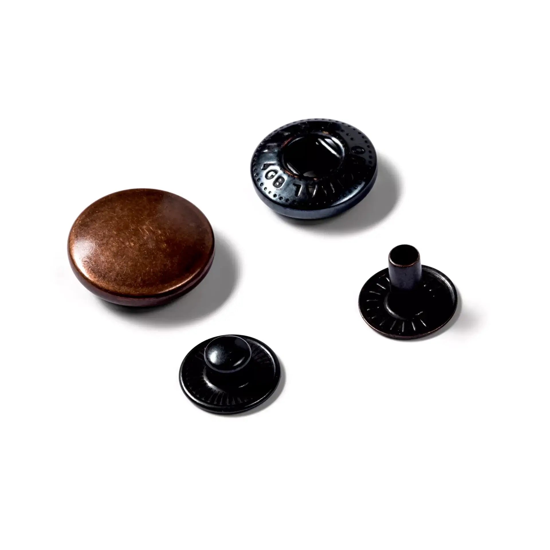 Prym Anorak 15 mm Antique Copper Press Studs - Ribes y Casals