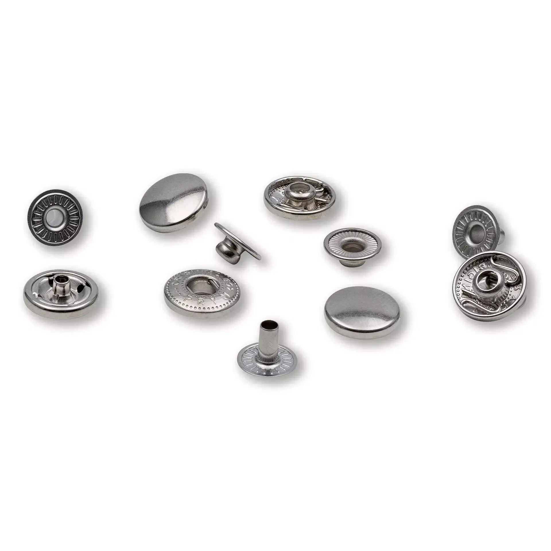 Prym Anorak 12 mm Silver Press-Studs - Ribes y Casals