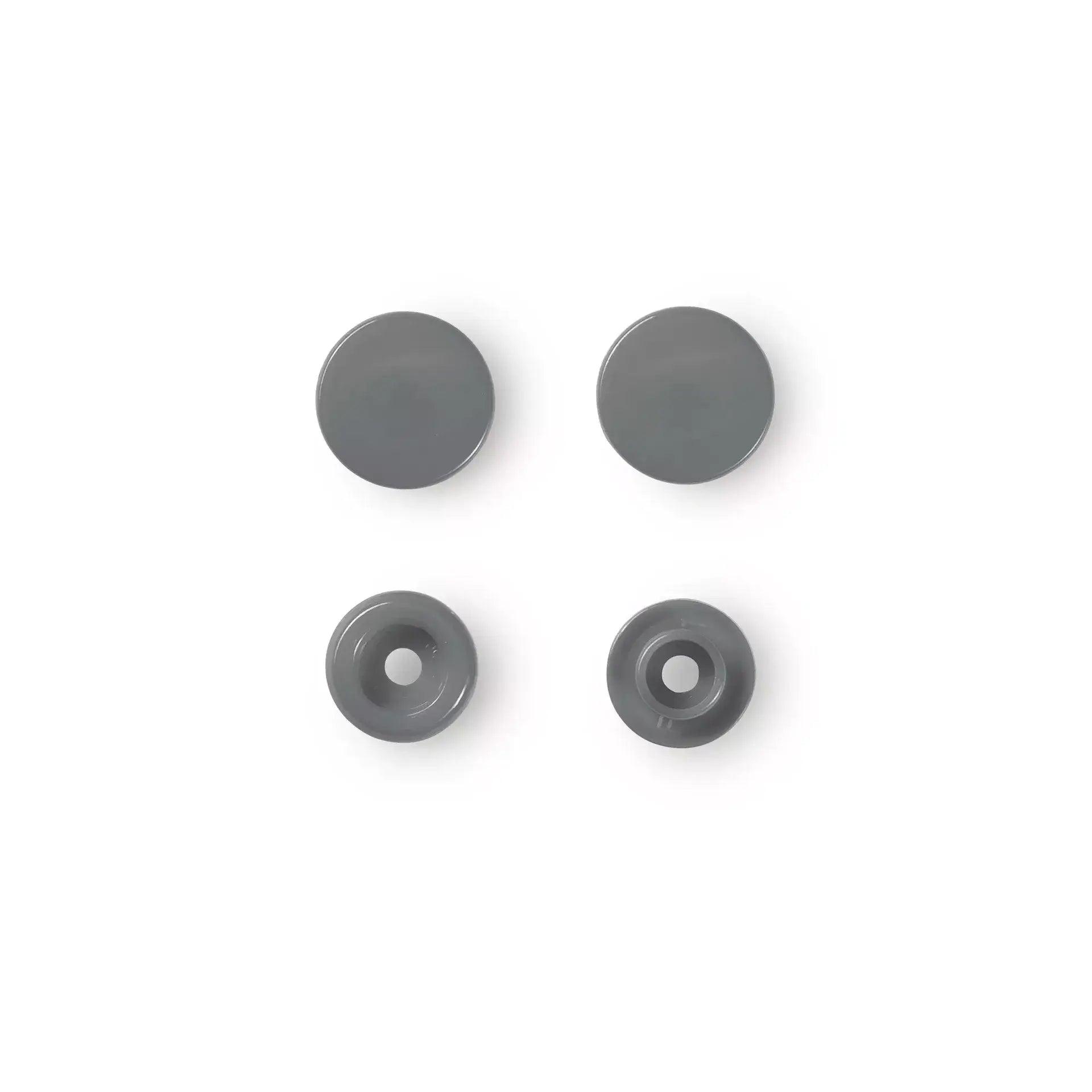 Prym Color Snaps 12.4 mm Silver Grey Press studs - Ribes y Casals