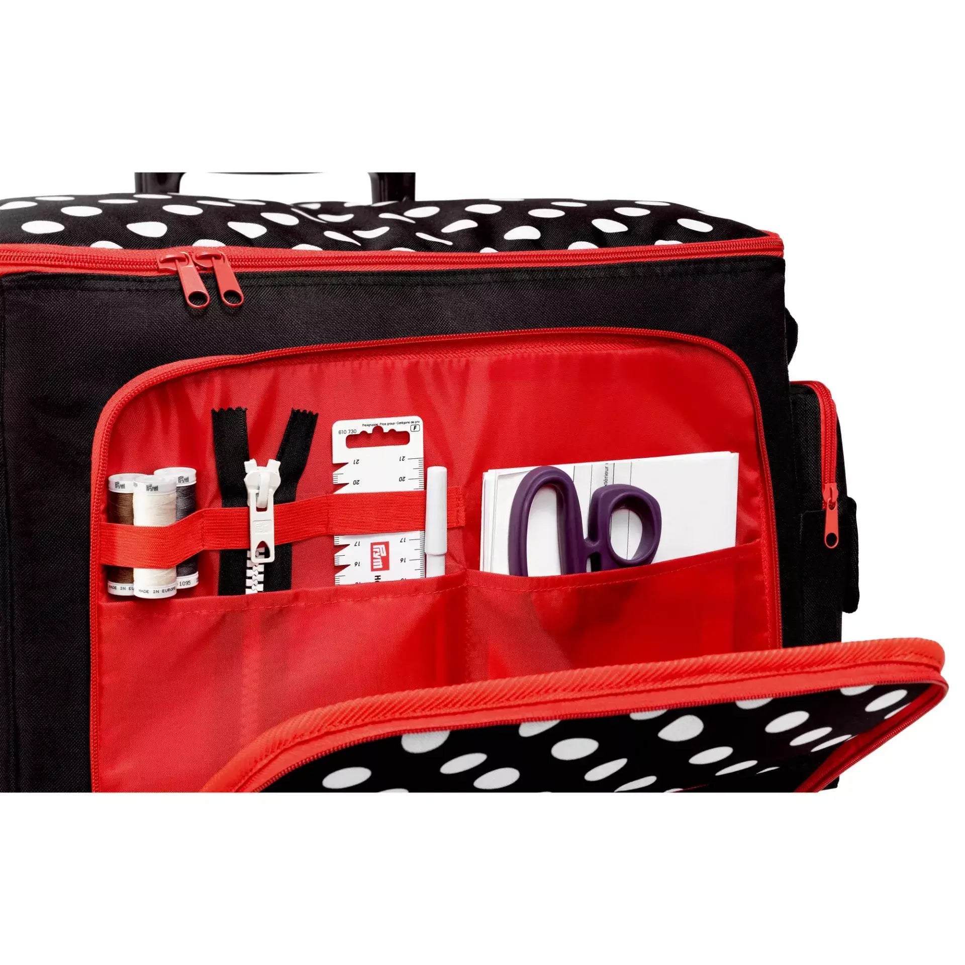 Black Polka Dots Sewing Machine Trolley - Ribes y Casals