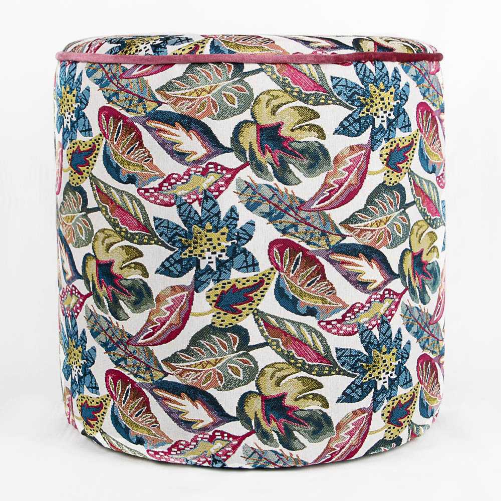 Tropical Decorative Ottoman 40x43cm Ecru - Ribes y Casals