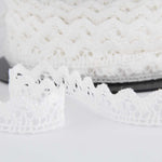 White Cotton Lace 10mm - Ribes y Casals