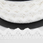 White Cotton Lace 10mm - Ribes y Casals