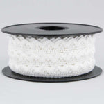 White Cotton Lace 10mm - Ribes y Casals