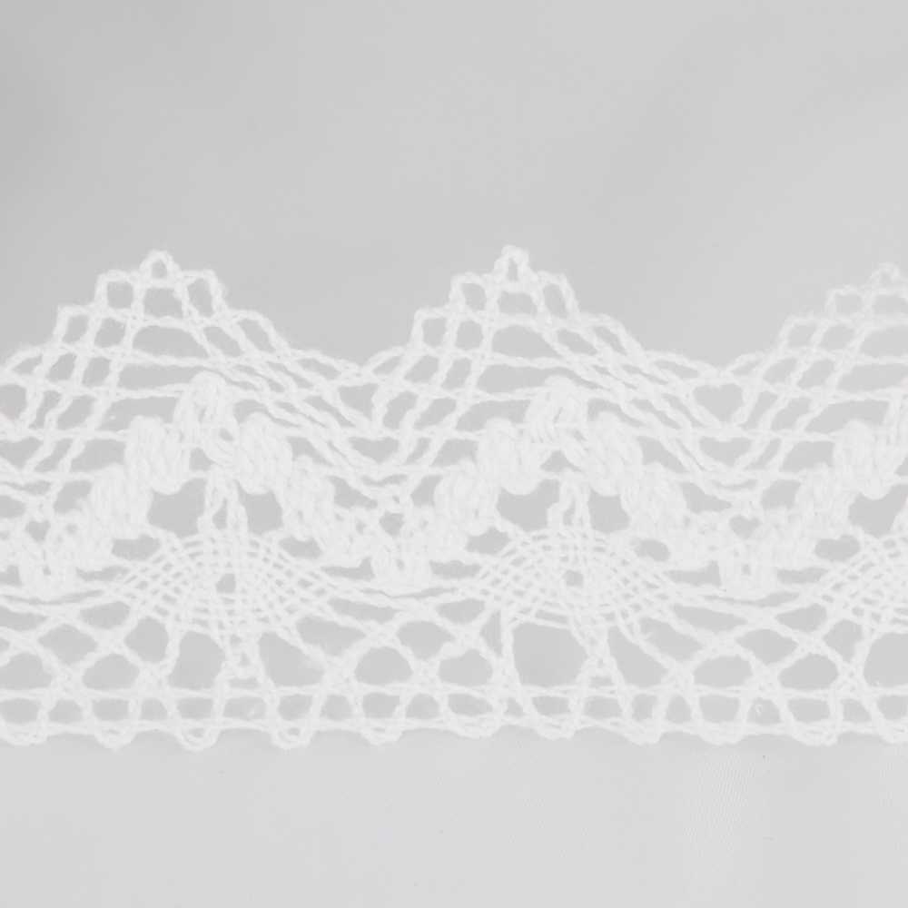 White Cotton Lace 55mm - Ribes y Casals