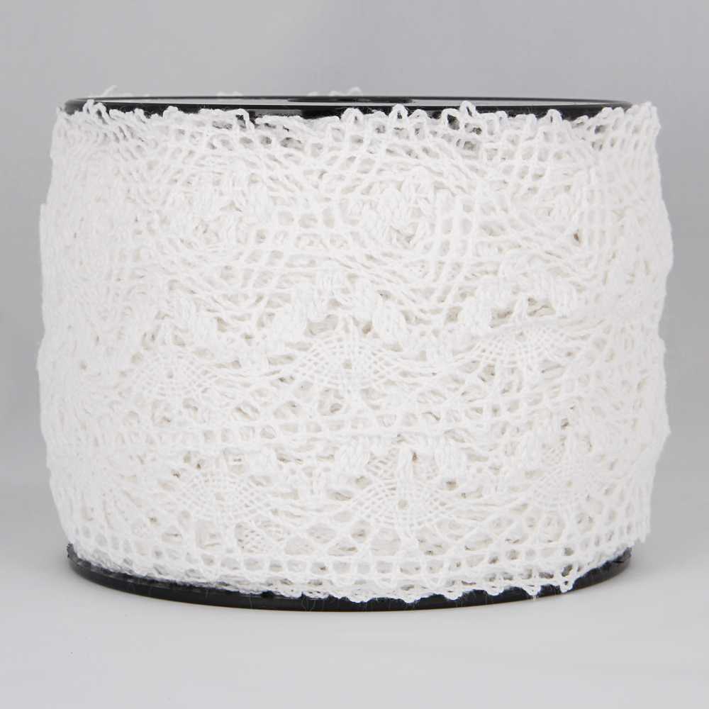 White Cotton Lace 55mm - Ribes y Casals