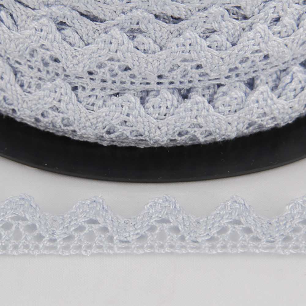 Light Blue Cotton Lace 10mm - Ribes y Casals