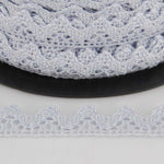 Light Blue Cotton Lace 10mm - Ribes y Casals