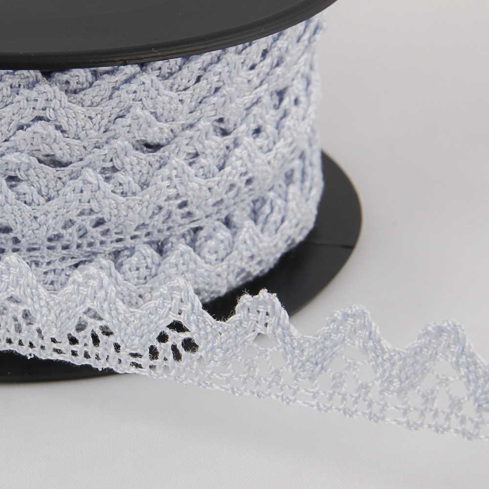 Light Blue Cotton Lace 10mm - Ribes y Casals