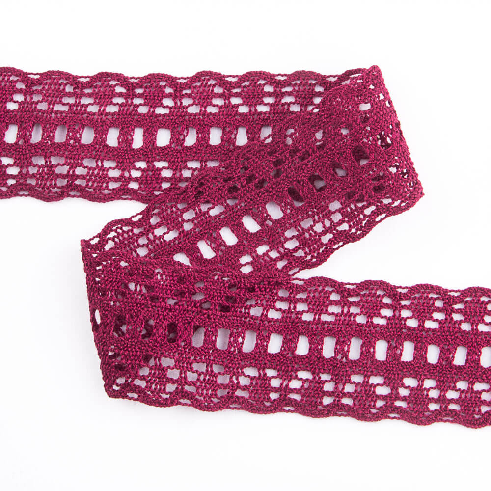 Guipure Trimmings 4255 Garnet - Ribes y Casals