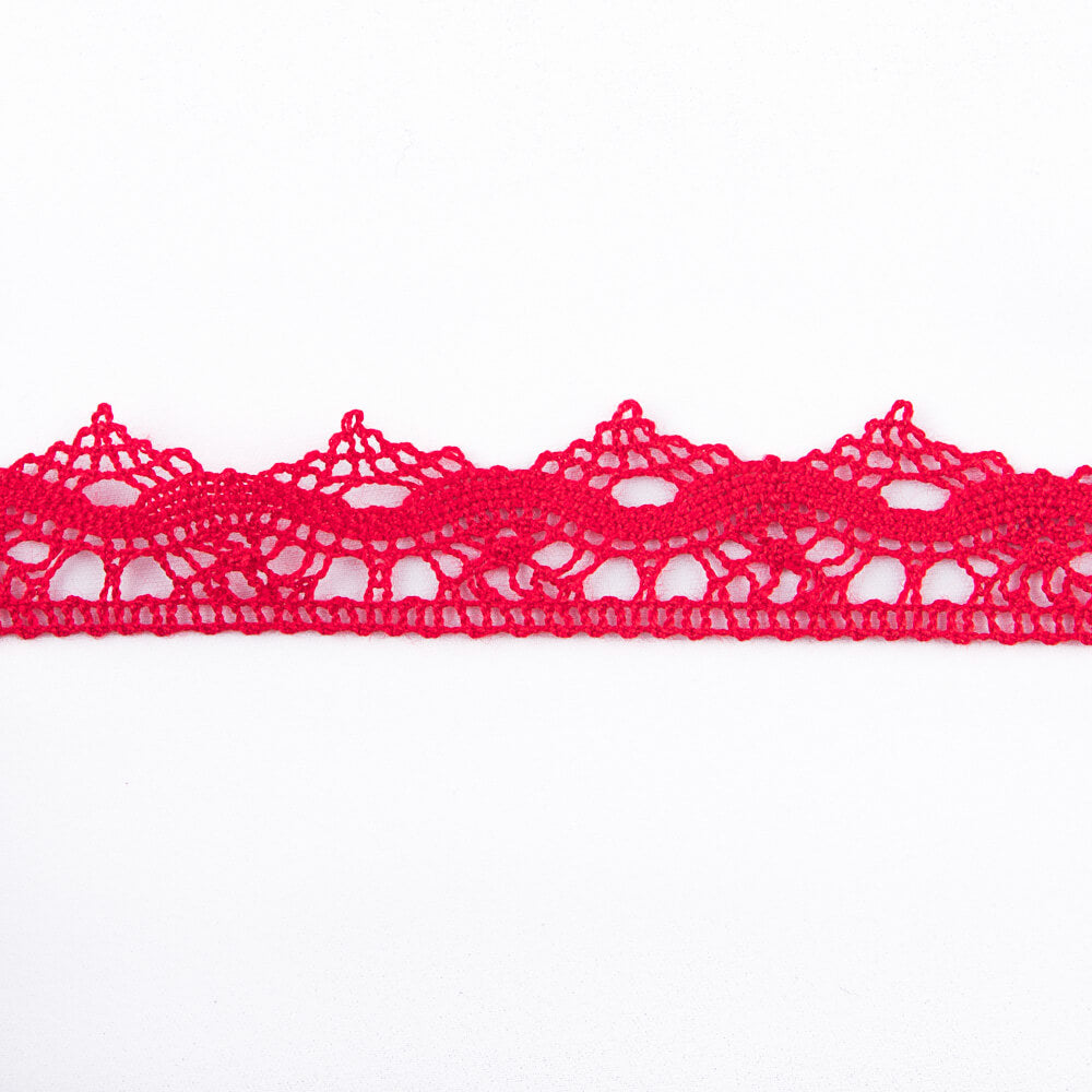 Guipure Trimmings 4442 Ruby Red - Ribes y Casals