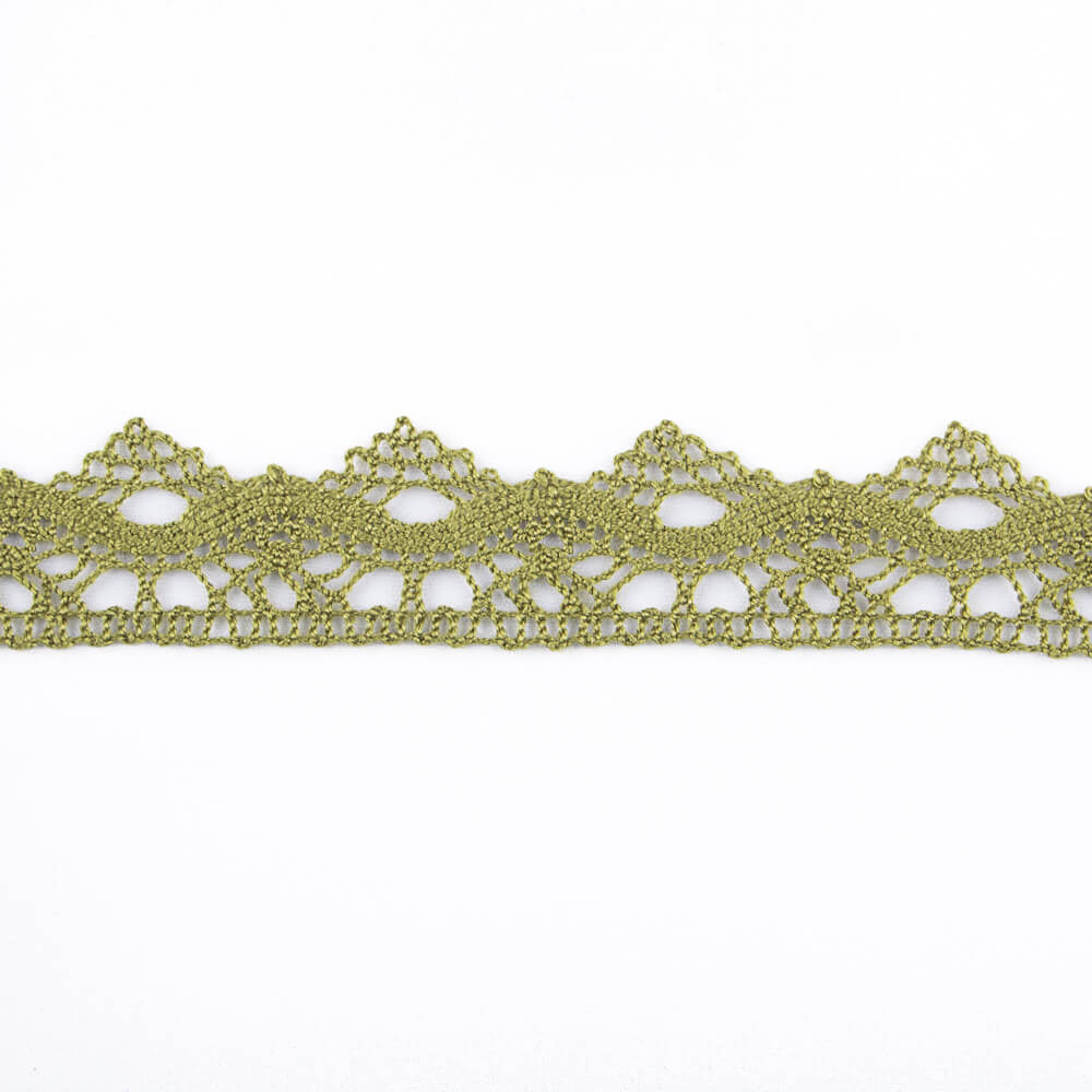 Guipure Trimmings 4442 Khaki Green - Ribes y Casals