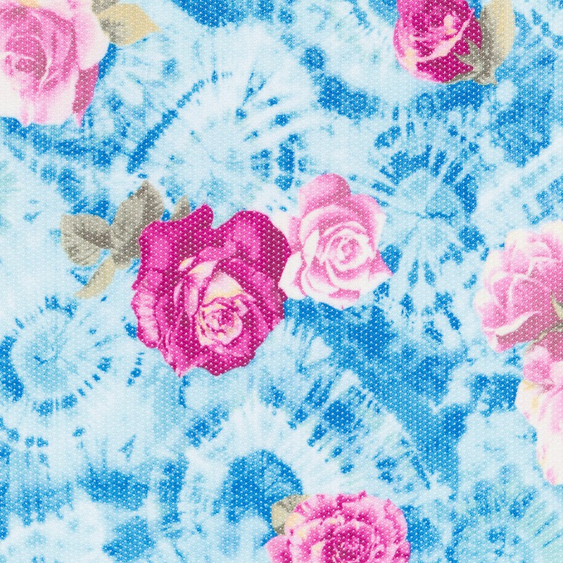Perforated Mesh Floral Pink - Ribes y Casals