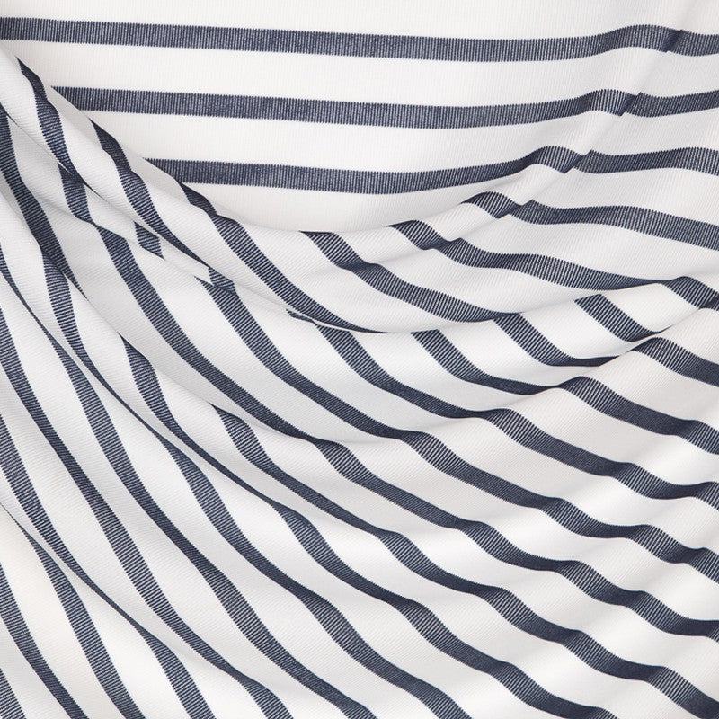Ribbed Polyester Mesh Navy - Ribes y Casals