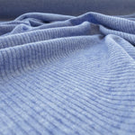 Ribbed Viscose Mesh Blue - Ribes y Casals
