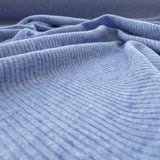 Ribbed Viscose Mesh Blue - Ribes y Casals