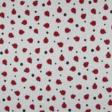Gray Ladybug Minky Fabric - Ribes y Casals