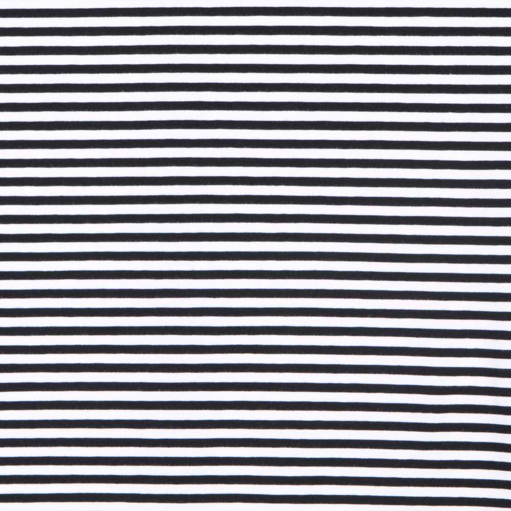 Cotton Knit Black Stripes - Ribes y Casals