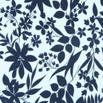 Knit French Terry Floral Aqua - Ribes y Casals