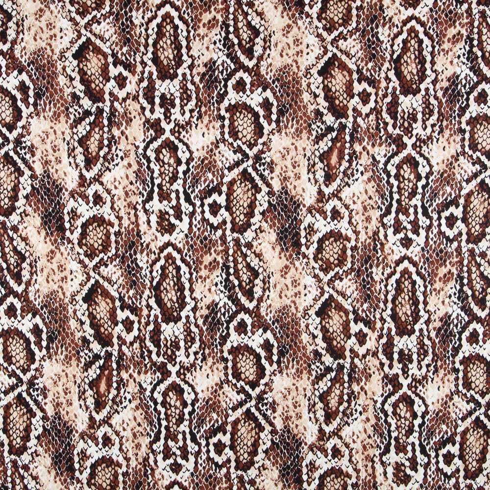 Brown Snake Knit French Terry - Ribes y Casals