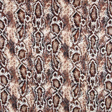 Brown Snake Knit French Terry - Ribes y Casals