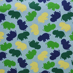 Elastic knit ground Blue Hippo - Ribes y Casals