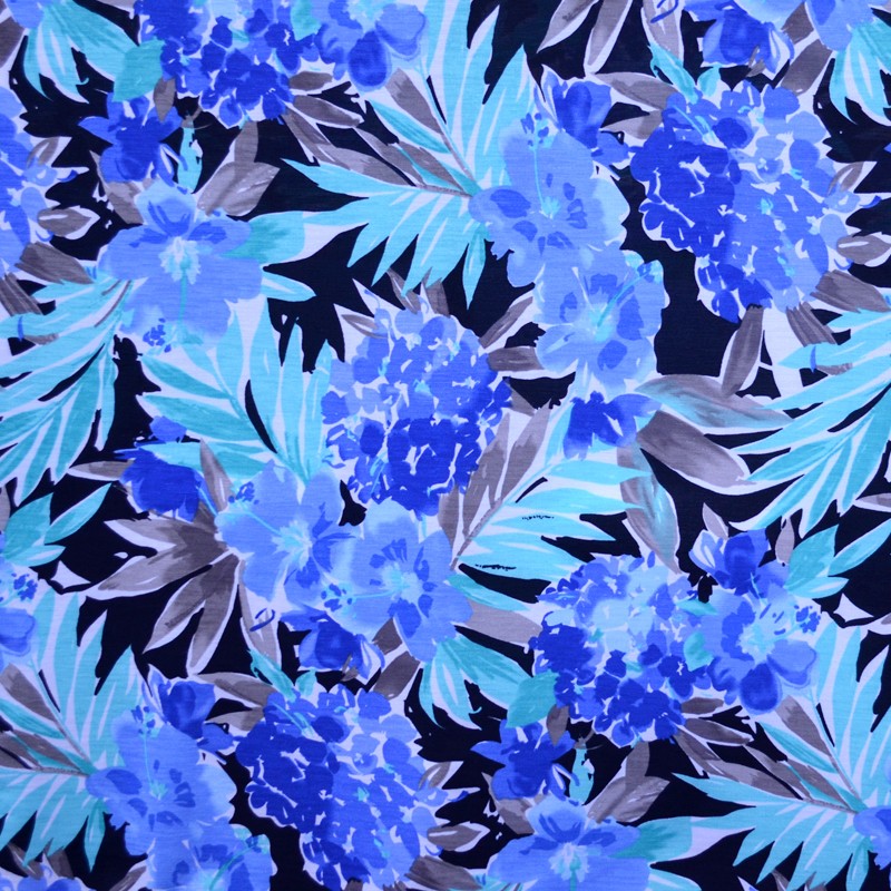 Blue Tropical Printed Stitch - Ribes y Casals
