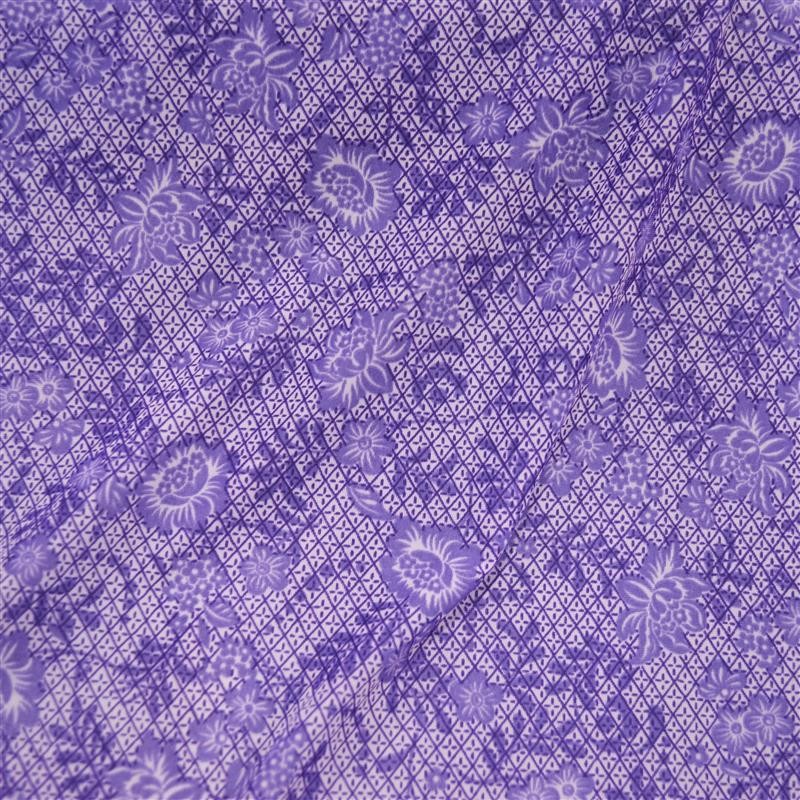 Fine Knit Lycra Flower and Lilac Rhombus - Ribes y Casals