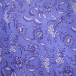 Blue Flowers Lycra Fine Knit - Ribes y Casals